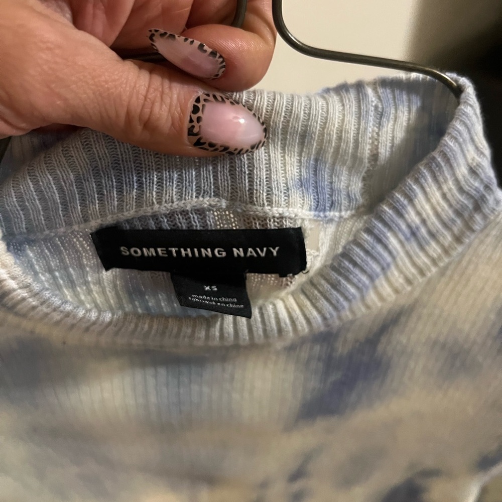 Something Navy Tie-Dye Sweater